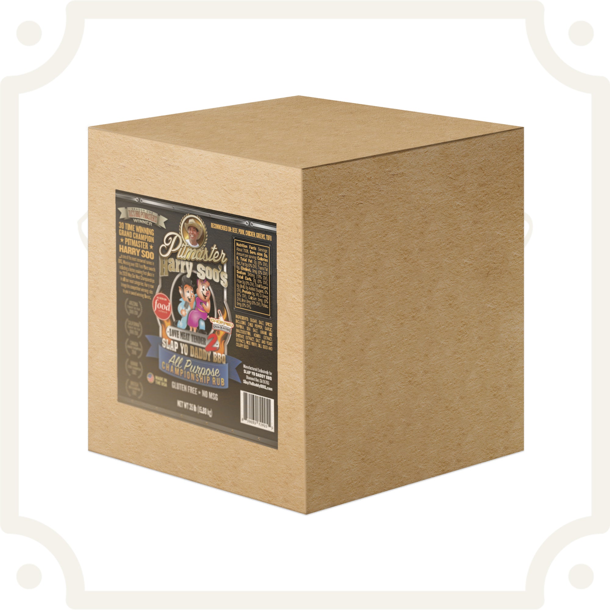 "Love Meat Tender" v2.0 All Purpose Rub - 50 lbs (Box)