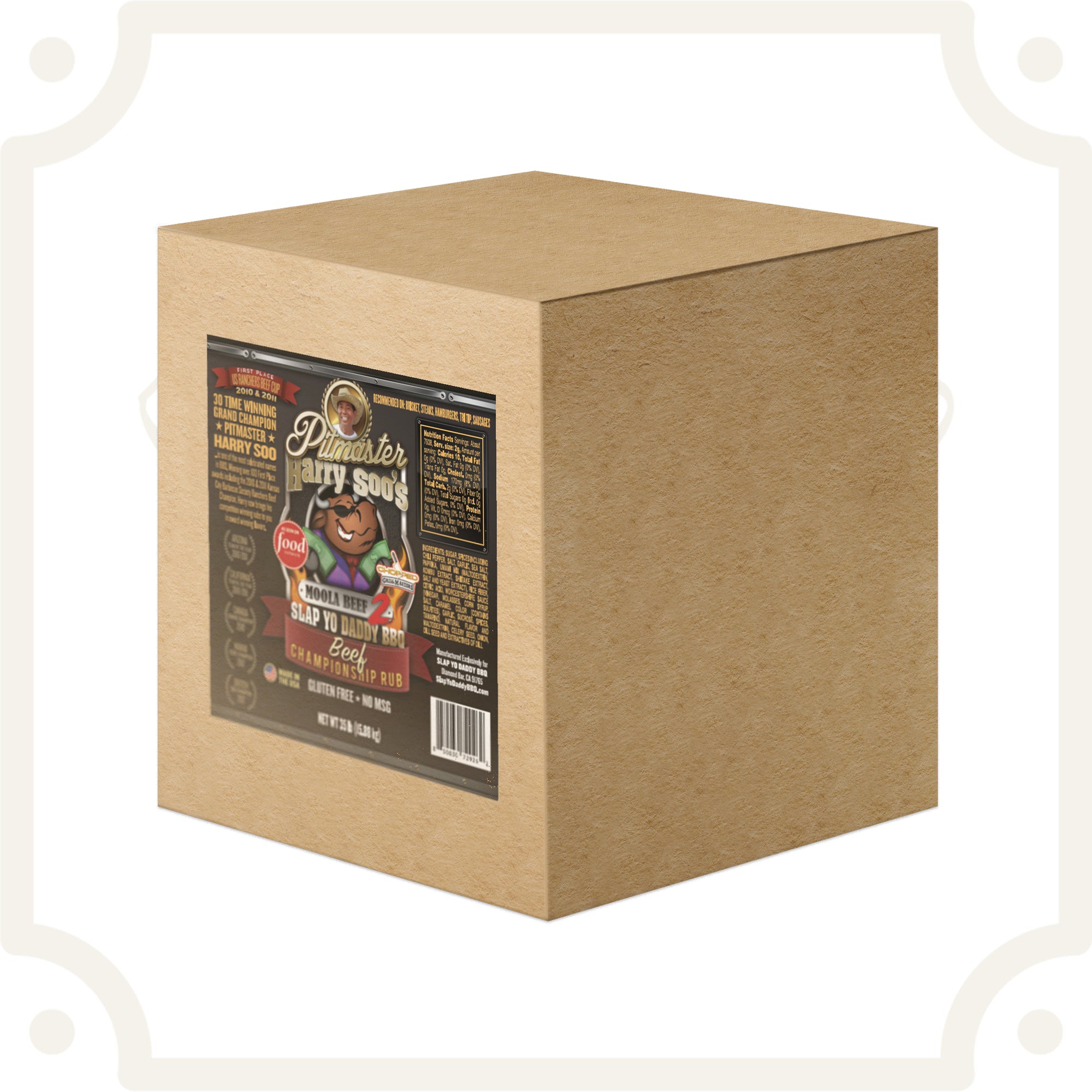 Moola Beef v2.0 Rub - 50 lbs (Box)