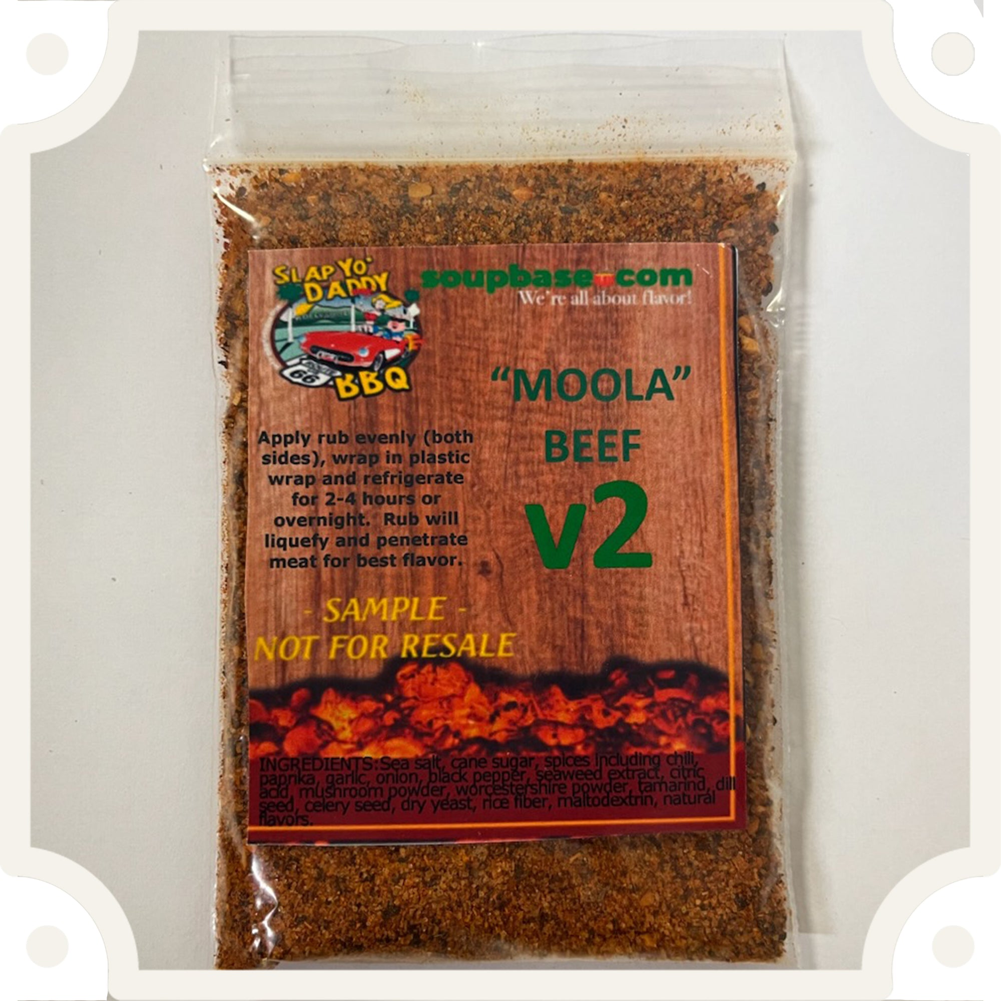 SYD Moola Beef v2.0 Rub Sample Bag - 1 oz