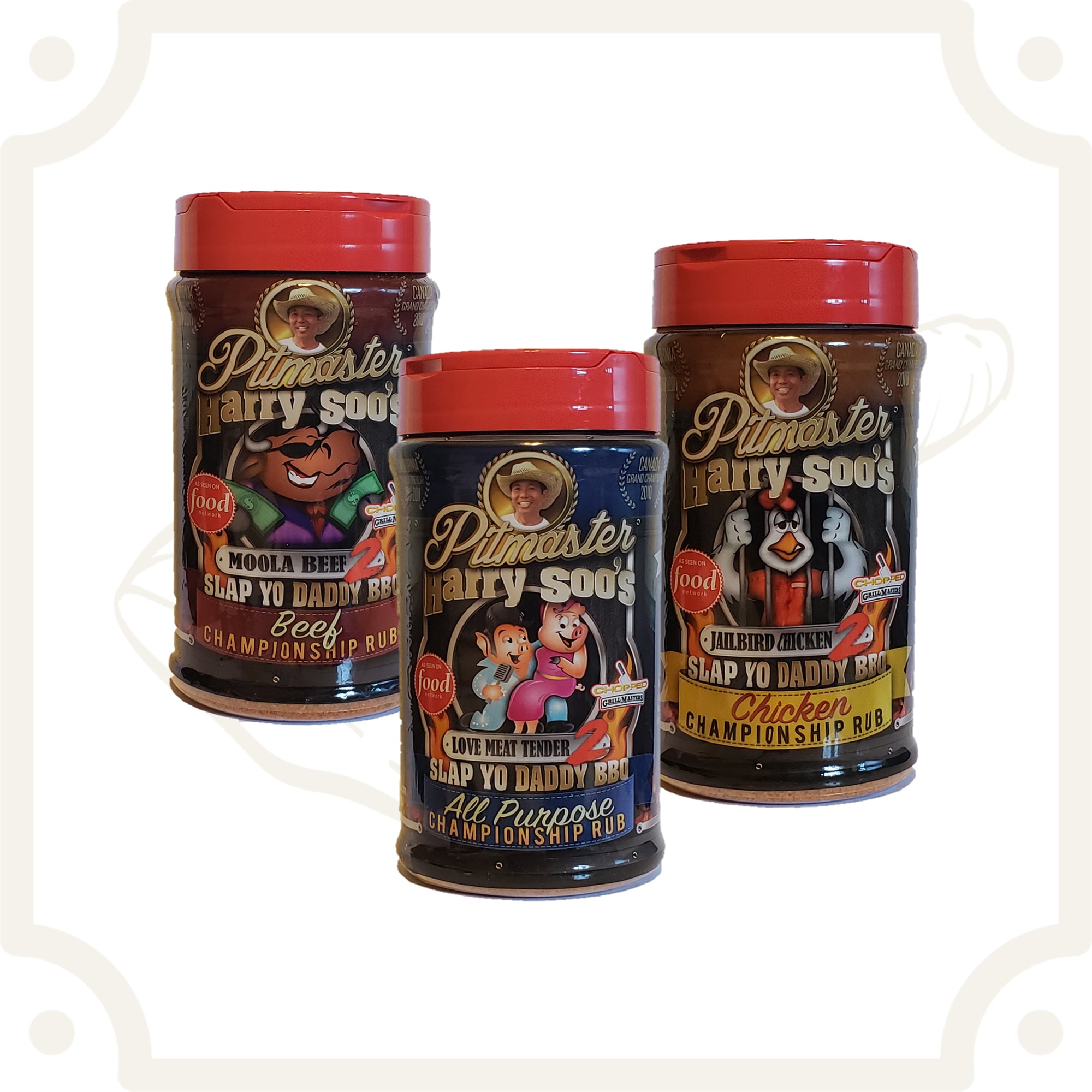 SYD 3 Pack of 12 oz Rubs: All Purpose v2.0, Beef v2.0 and Chicken v2.0