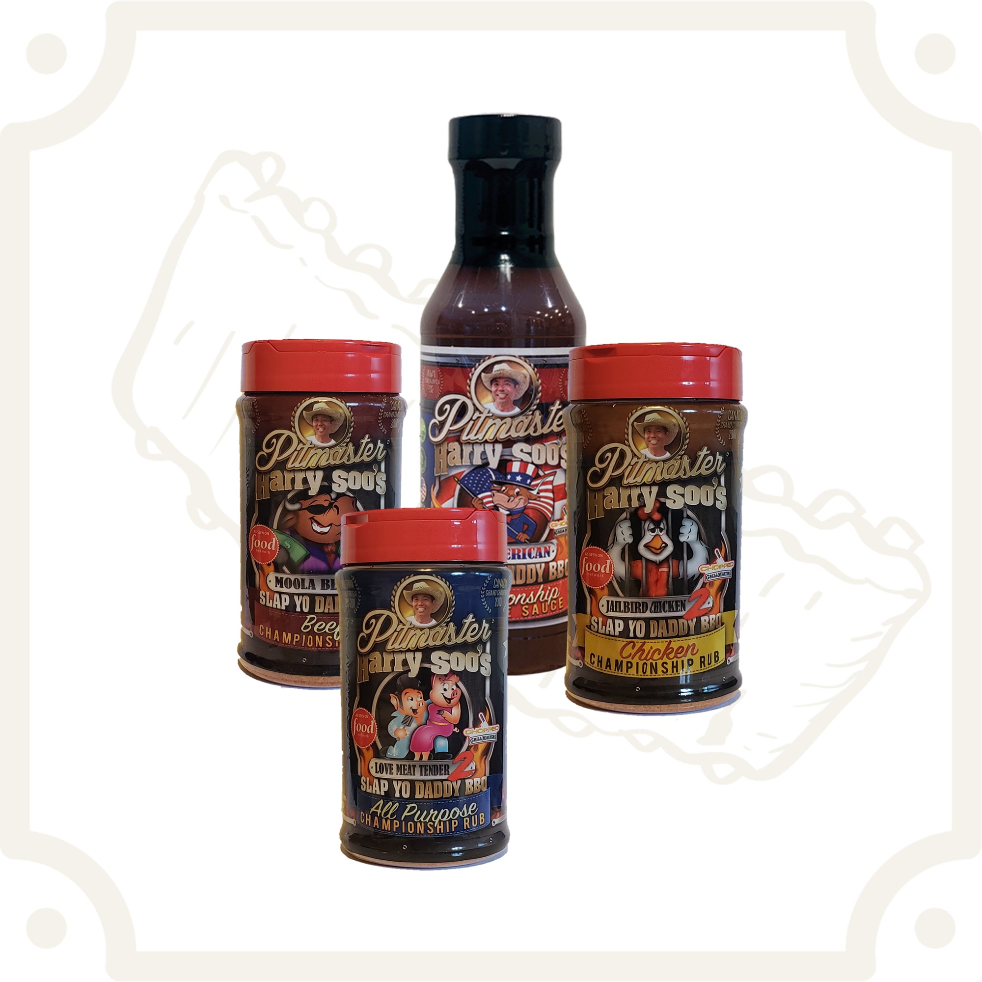 SYD 3 Pack of 12 oz Rubs plus BBQ Sauce (All Purpose v2.0, Beef v2.0 and Chicken v2.0)