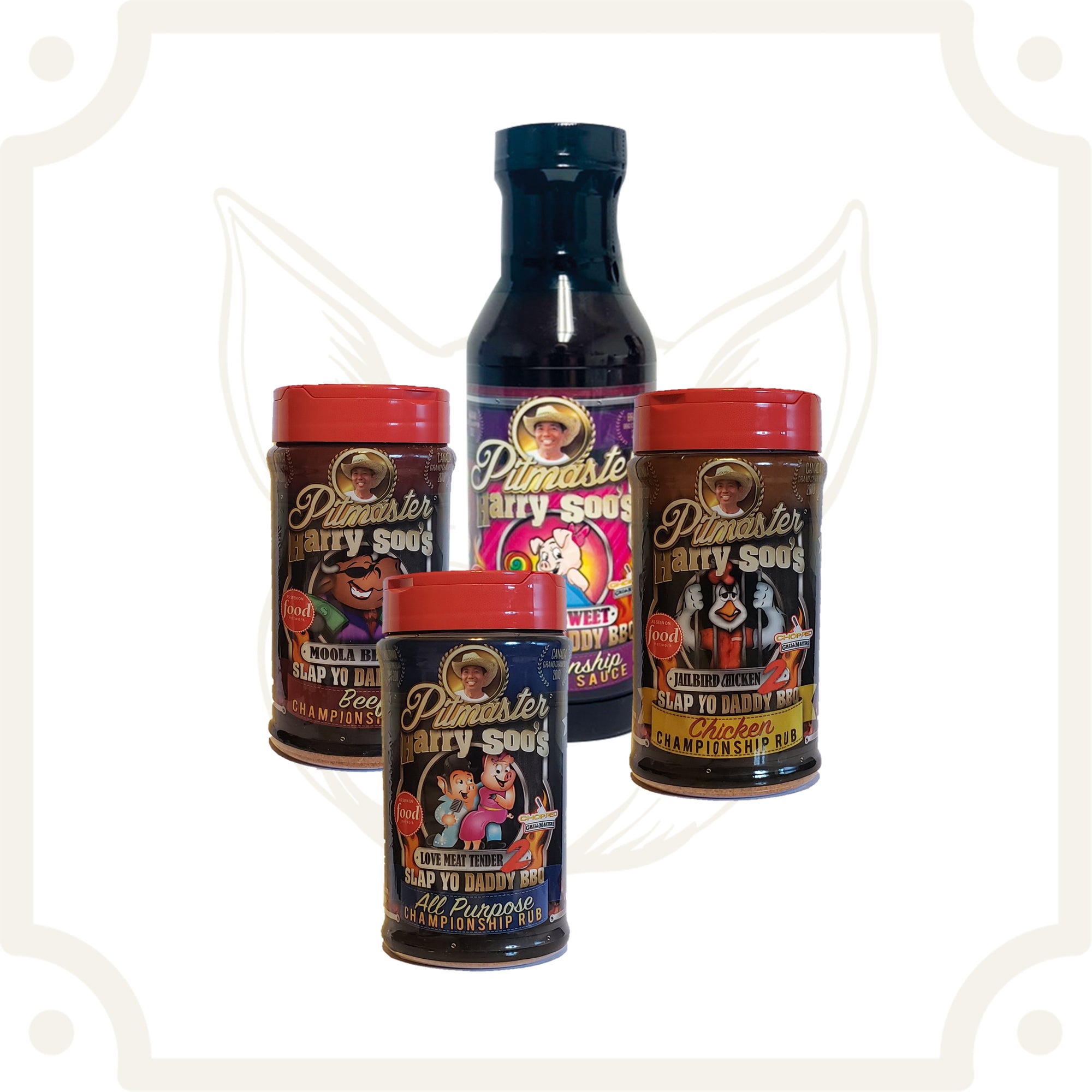 SYD 3 Pack of 12 oz Rubs plus BBQ Sauce (All Purpose v2.0, Beef v2.0 and Chicken v2.0)