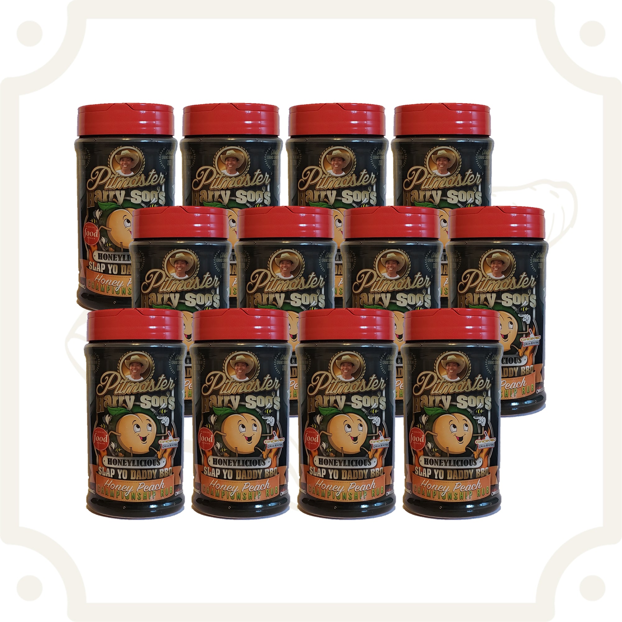 SYD Honeylicious Honey Peach Rub - 12 oz (1 Case of 12 Pack)