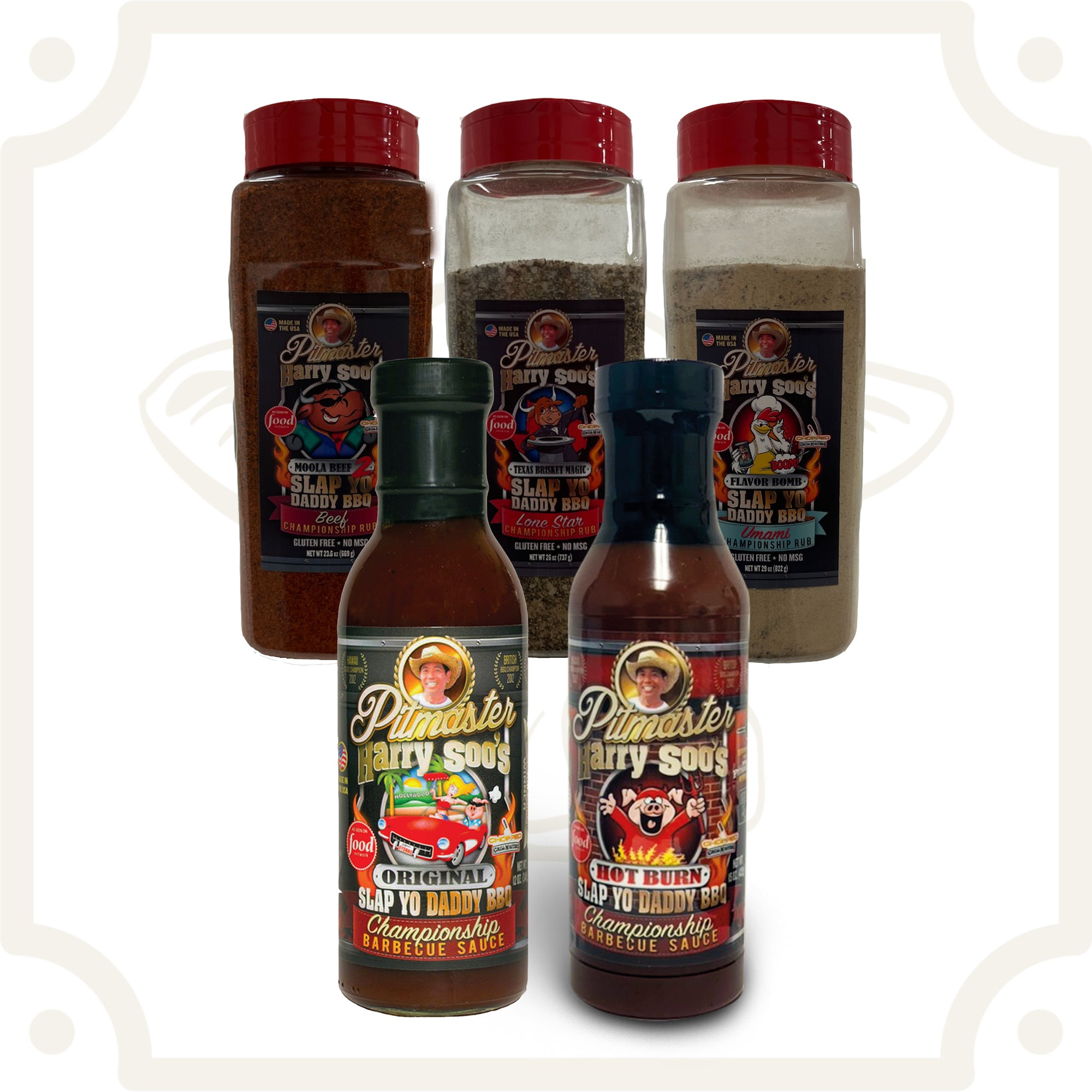 SYD Brisket Competition Pack (5 Pack of 26 oz Rubs plus BBQ Sauces)