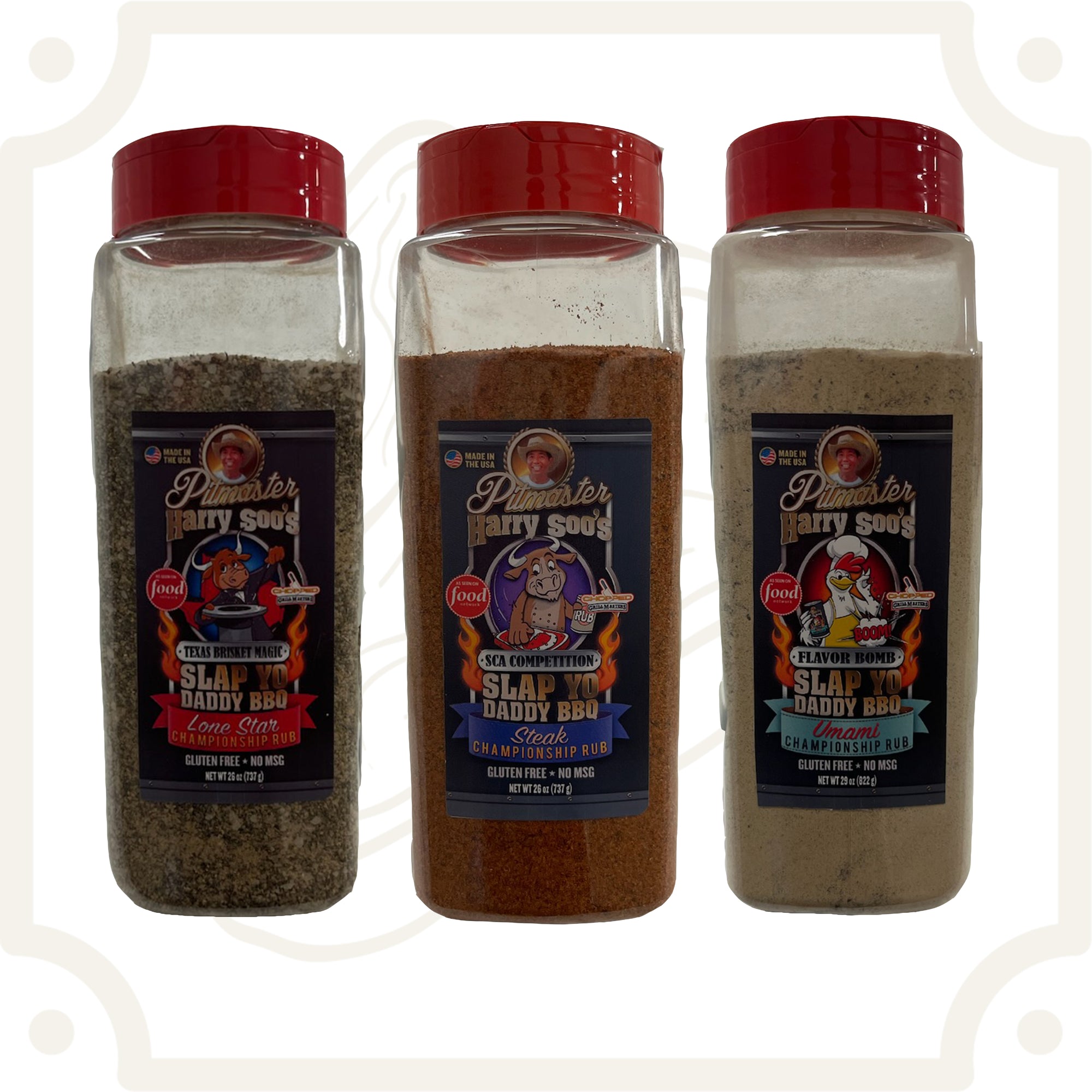 SYD SCA Steak Competition Pack (3 Pack of 26 oz Rubs)