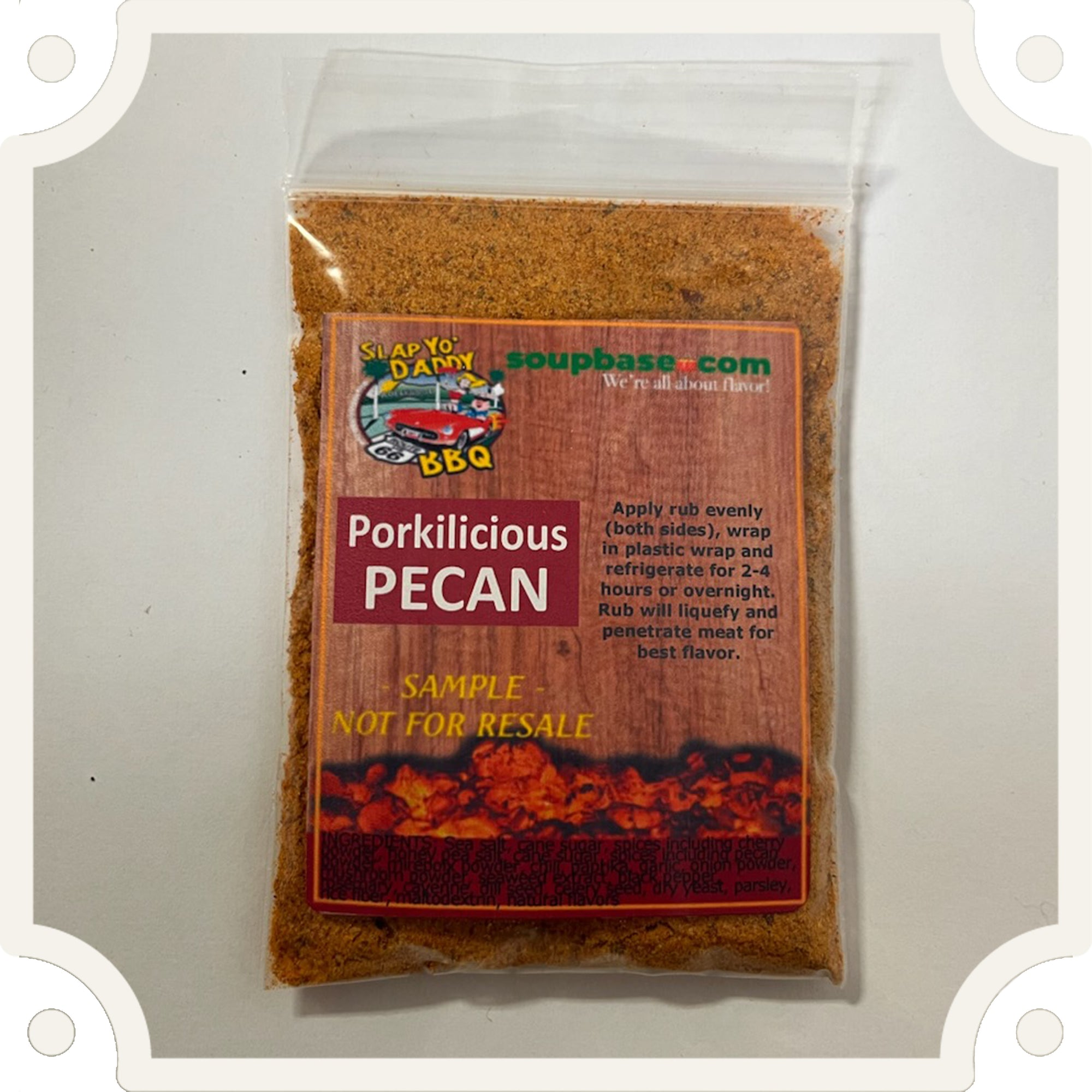 SYD Porkilicious Pecan Rub Sample Bag - 1 oz